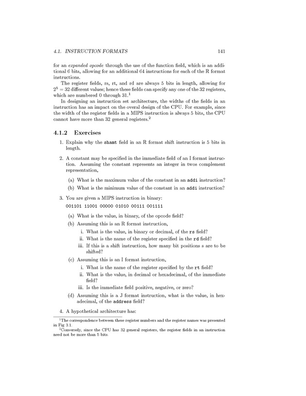 Computer Organization with MIPS - Page 141